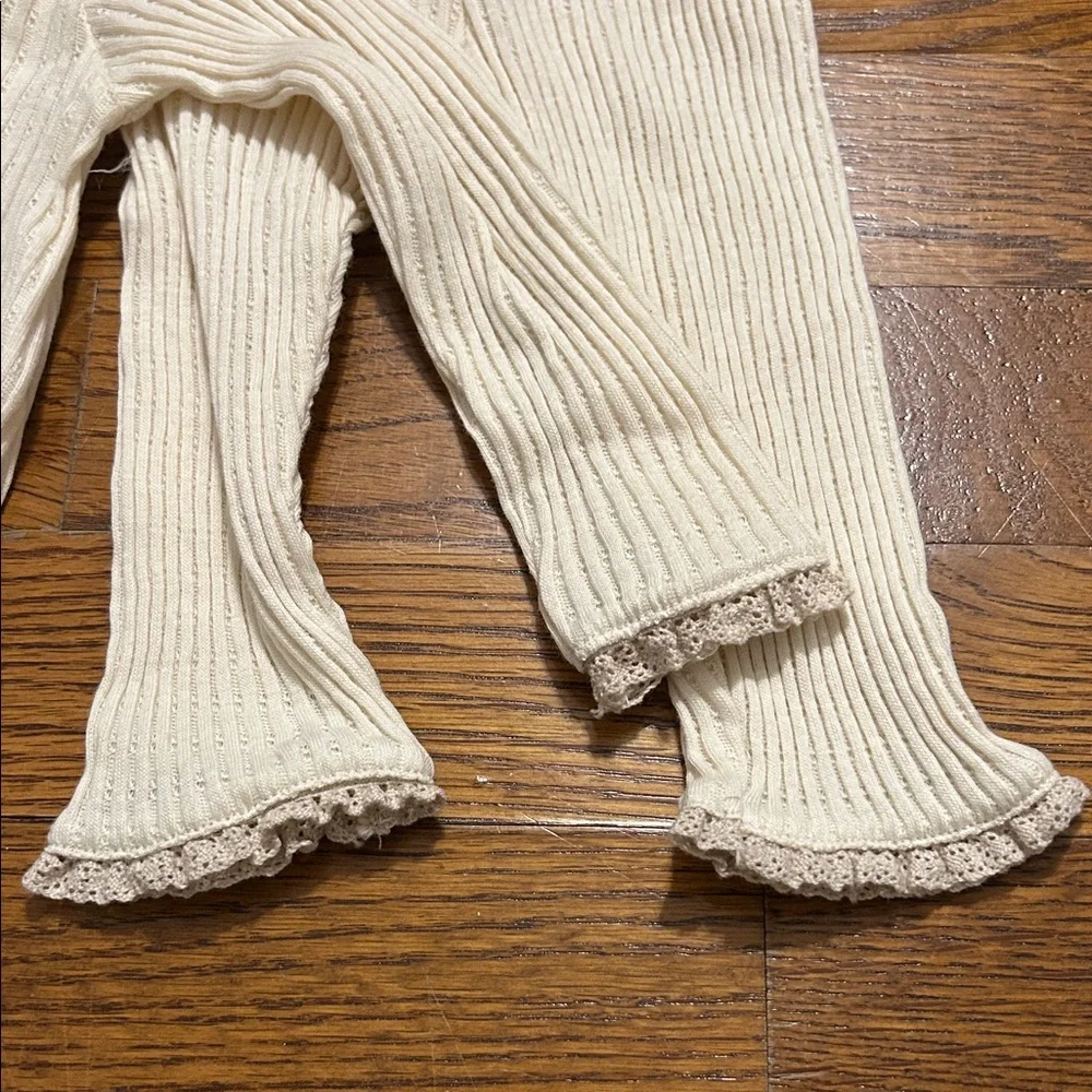 Zara Cream Ribbed Infant Set - Picture 2 of 2